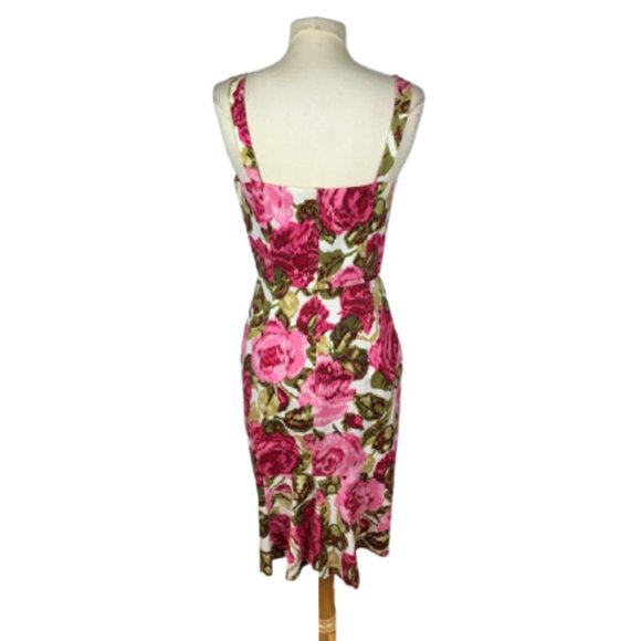 Lafayette 148 Floral Bustier Sheath Dress 4 - Picture 4 of 7